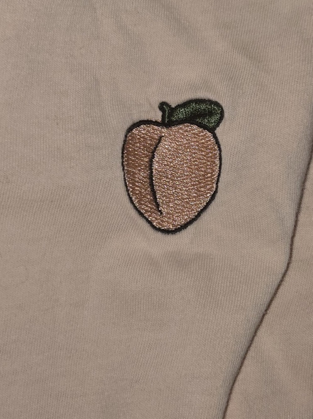 Cooke Collective Embroidered Peach Tee Blush Pink Small Zumiez